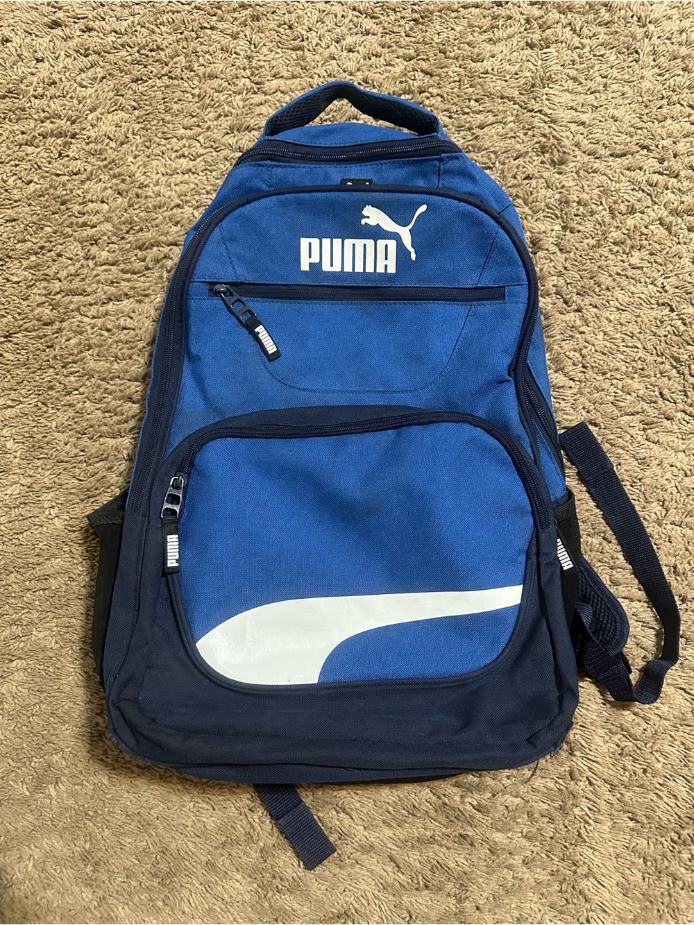 Vintage Puma “triple blue” backpack 00s